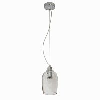 Светильник подвесной Кьянти 720011301 MW-Light прозрачный 1 лампа, основание хром в стиле современный 