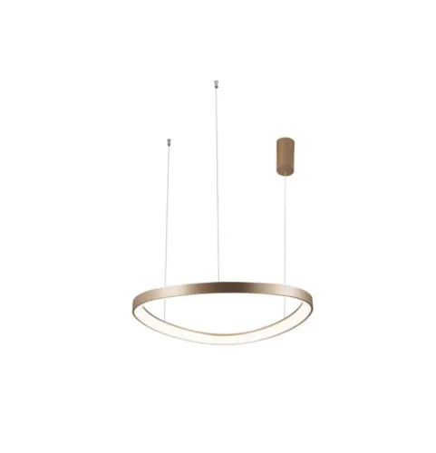 Светильник подвесной LED Zula APL.022.03.48 Aployt коричневый 1 лампа, основание коричневое в стиле современный кольца