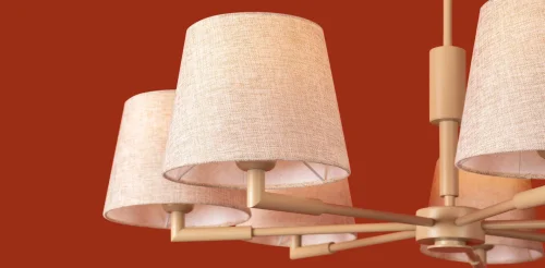 Люстра на штанге Butler FR2057PL-07BG Freya бежевая на 7 ламп, основание бежевое в стиле классический американский кантри фото 13