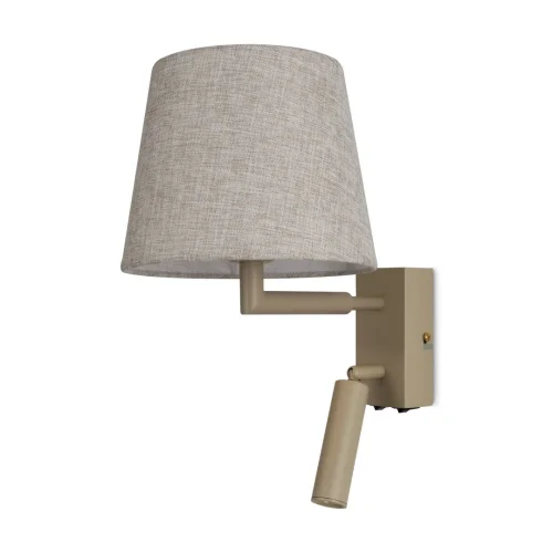 Бра с выключателем Butler FR2057WL-L5BG Freya бежевый на 1 лампу, основание бежевое в стиле классический американский кантри фото 2