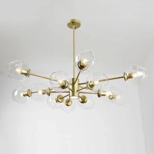 Люстра на штанге MARINE D85 Black/Transparent 193750-26 ImperiumLoft прозрачная на 8 ламп, основание чёрное в стиле современный фото 6 Люстра на штанге MARINE D85 Black/Transparent 193750-26 ImperiumLoft прозрачная на 8 ламп, основание чёрное в стиле современный фото 6