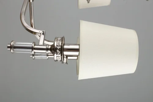 Люстра подвесная Dimaro OML-87803-05 Omnilux бежевая на 5 ламп, основание хром в стиле классический фото 7