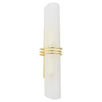 Бра Selvino GRLSA-7701-02 Lussole белый 2 лампы, основание золотое в стиле современный 