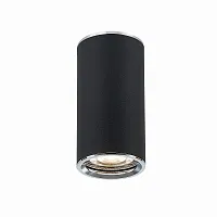 Светильник накладной Chomus ST111.407.01 ST-Luce чёрный 1 лампа, основание чёрное в стиле модерн хай-тек круглый
