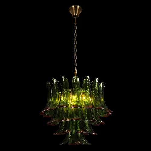 Люстра подвесная Лилу / Lilou 10600/600 Green red LOFT IT зелёная на 10 ламп, основание бронзовое в стиле фото 2 Люстра подвесная Лилу / Lilou 10600/600 Green red LOFT IT зелёная на 10 ламп, основание бронзовое в стиле фото 2