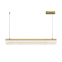Светильник подвесной LED Petra MOD250PL-L36BS3K Maytoni белый на 1 лампу, основание латунь в стиле современный 