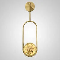 Настенный светильник AKIRA WALL FRAME H70 208979-23 ImperiumLoft латунь на 1 лампу, основание латунь в стиле современный 