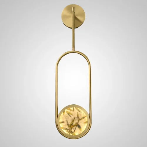 Настенный светильник AKIRA WALL FRAME H51 208978-23 ImperiumLoft латунь на 1 лампу, основание латунь в стиле современный фото 2