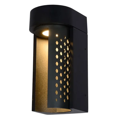 Настенный светильник LED Kiran 45800/10/30 Lucide уличный IP65 чёрный 1 лампа, плафон чёрный в стиле современный LED фото 3