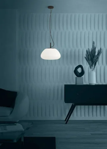 Светильник подвесной Balmes 390201 Eglo белый на 1 лампу, основание чёрное в стиле современный фото 3 Светильник подвесной Balmes 390201 Eglo белый на 1 лампу, основание чёрное в стиле современный фото 3