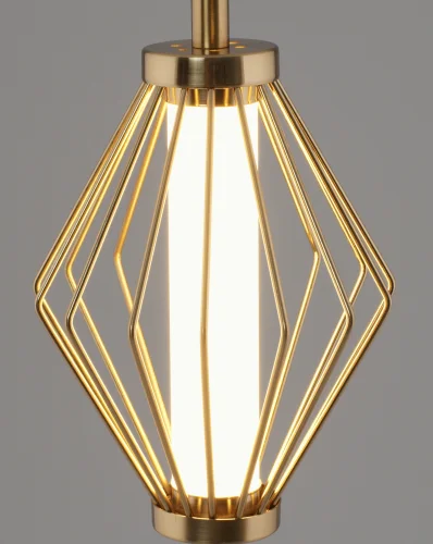 Светильник подвесной LED Eloise V11354-PL Moderli белый золотой на 1 лампу, основание золотое в стиле современный фото 4