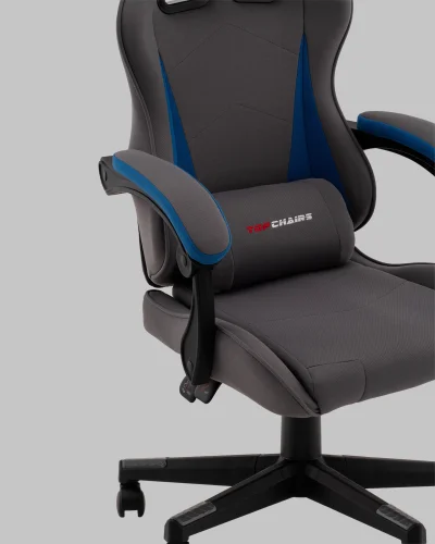 Кресло спортивное TopChairs Phantom, ткань, серо-голубой УТ000039475 Stool Group, серый/текстиль, ножки/полимер/чёрный, размеры - 1170*1270**** фото 8