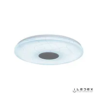 Светильник потолочный LED с пультом Cube 36W-Cube-Entire iLedex белый 1 лампа, основание белое в стиле модерн хай-тек с пультом
