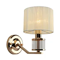 Бра Grandate OML-66411-01 Omnilux бежевый 1 лампа, основание золотое в стиле современный 