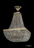 Люстра потолочная хрустальная 19112/H2/35IV G Bohemia Ivele Crystal прозрачная на 6 ламп, основание золотое в стиле классический sp