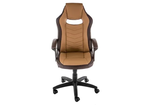 Компьютерное кресло Gamer коричневое 11378 Woodville, коричневый/искусственная кожа, ножки/пластик/чёрный, размеры - *1170***620*700 фото 3
