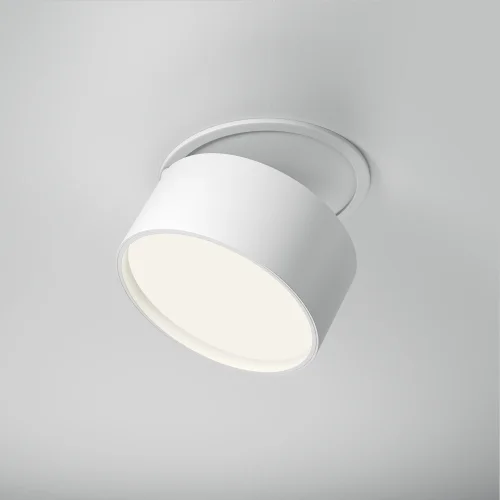 Светильник точечный LED Onda DL024-12W4K-W Maytoni белый 1 лампа, основание белое в стиле современный хай-тек круглый фото 3