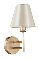 Бра FLAVIO AP1 GOLD Crystal Lux бежевый 1 лампа, основание золотое в стиле современный 