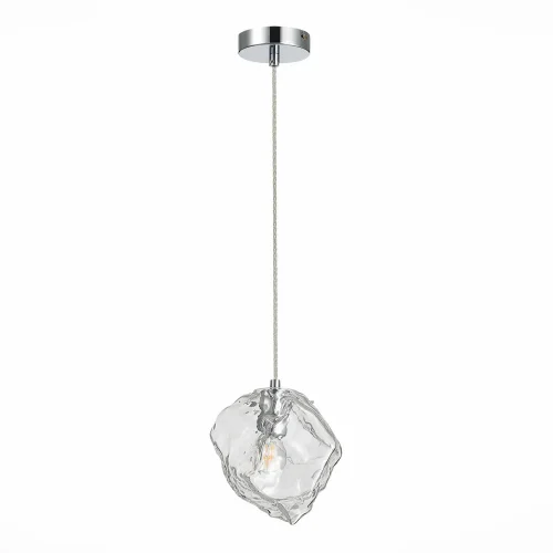 Светильник подвесной Portici SL1175.103.01 ST-Luce прозрачный 1 лампа, основание хром в стиле современный  фото 2