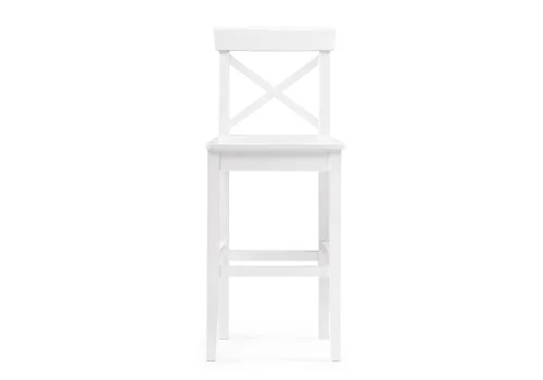 Полубарный стул Алзе белый 527070 Woodville, белый/, ножки/массив березы/белый, размеры - ****400*450 фото 2