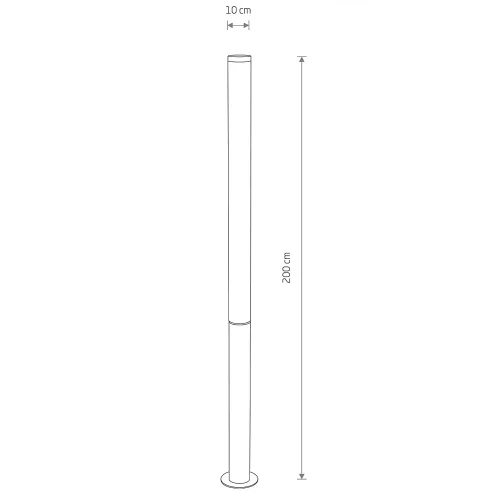 Парковый светильник LED Mia Led L 11375-NW Nowodvorski уличный IP54 чёрный на 1 лампу, плафон белый в стиле современный LED фото 8