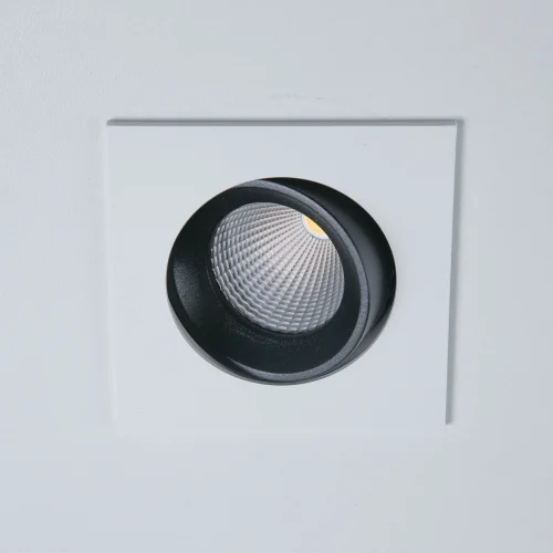 Светильник точечный LED Альфа CLD001KNW4 Citilux белый 1 лампа, основание чёрное белое в стиле модерн  фото 3