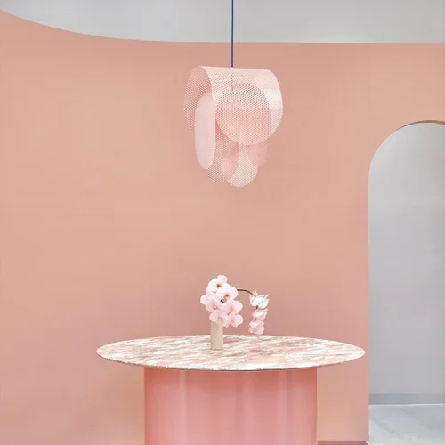 Светильник подвесной PINKA 140928-26 ImperiumLoft розовый на 1 лампу, основание синее в стиле современный фото 6 Светильник подвесной PINKA 140928-26 ImperiumLoft розовый на 1 лампу, основание синее в стиле современный фото 6