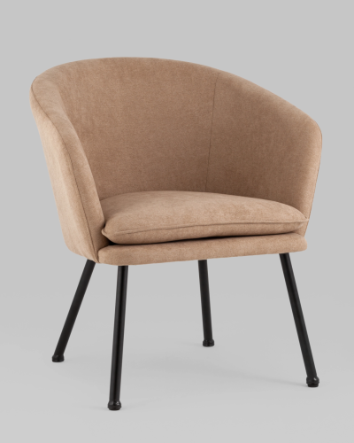 Кресло Декстер New, бежевый УТ000038603 Stool Group, бежевый/ткань, ножки/металл/чёрный, размеры - *****мм