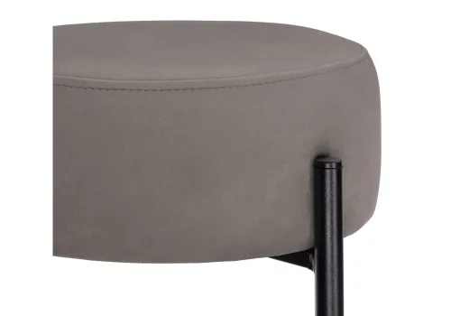 Барный стул Сайпл MR-30 / черный 552097 Woodville, серый/велюр, ножки/металл/чёрный, размеры - ****400*400 фото 4