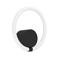 Бра LED Caranacoa 900564 Eglo белый 1 лампа, основание чёрное в стиле минимализм хай-тек современный кольца