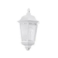 Настенный светильник 93448 NAVEDO Eglo уличный IP44 белый 1 лампа, плафон прозрачный в стиле кантри классический E27