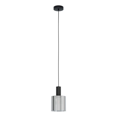 Светильник подвесной Gorosiba 98752 Eglo чёрный 1 лампа, основание чёрное в стиле современный 