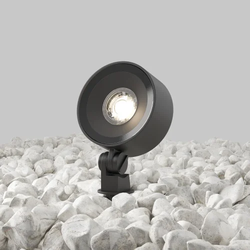 Ландшафтный светильник LED Core O495FL-L25B3K Maytoni уличный IP65 чёрный на 1 лампу, плафон чёрный в стиле современный хай-тек LED фото 4