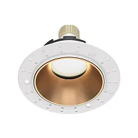 Светильник точечный Share DL051-U-2WMG Maytoni золотой белый 1 лампа, основание белое в стиле хай-тек современный для затирки
