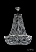 Люстра потолочная хрустальная 19113/H2/55IV Ni Bohemia Ivele Crystal прозрачная на 6 ламп, основание никель в стиле классический sp