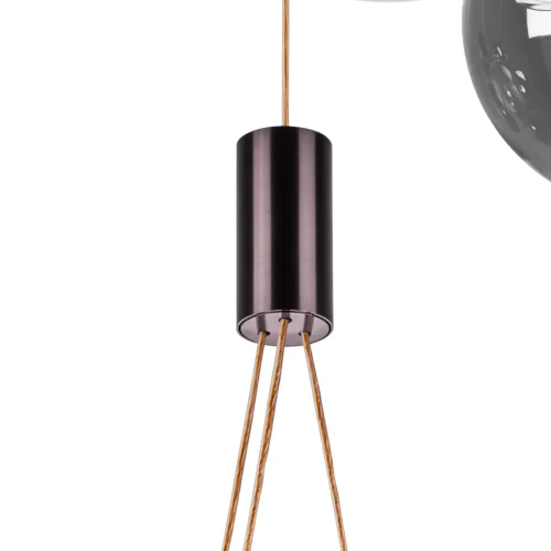 Светильник подвесной LED Sferetta 801189 Lightstar серый бордовый разноцветный 18 ламп, основание бордовое коричневое в стиле минимализм каскад фото 7