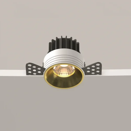 Светильник точечный LED Round DL058-7W3K-TRS-BS Maytoni латунь на 1 лампу, основание латунь в стиле современный для затирки фото 13
