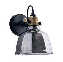 Бра Amalfi 9154-NW Nowodvorski серебряный 1 лампа, основание чёрное в стиле лофт 