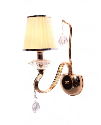 Бра Finezzia LDW 9267-1 GD Lumina Deco бежевый на 1 лампу, основание золотое в стиле классический 