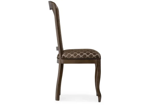 Деревянный стул Клето орех / коричневый 450686 Woodville, коричневый/ткань, ножки/массив бука дерево/орех, размеры - ****500*580 фото 3