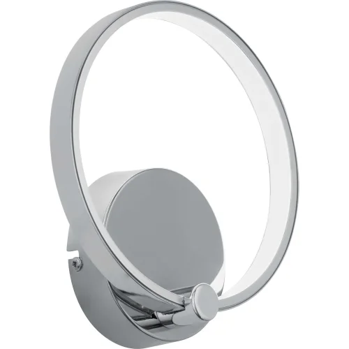 Бра LED LASANA 95768 Eglo белый на 1 лампа, основание серое хром в стиле минимализм современный кольца