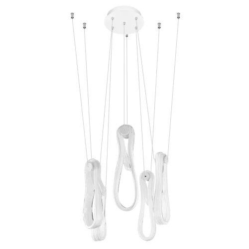 Светильник подвесной LED Series 10400/5 LOFT IT белый на 5 ламп, основание белое в стиле арт-деко фото 3
