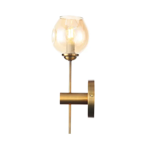 Бра Fovia SL1500.201.01 ST-Luce янтарный на 1 лампа, основание золотое в стиле современный  фото 3
