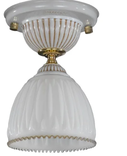 Светильник потолочный PL 9671/1 Reccagni Angelo белый 1 лампа, основание белое в стиле классический  фото 2
