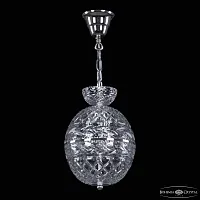 Светильник подвесной 5480/20 Ni Clear/M-1F Bohemia Ivele Crystal прозрачный 3 лампы, основание никель в стиле классика 