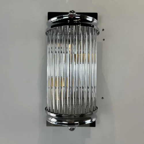 Бра Eichholtz 84963-22 ImperiumLoft прозрачный на 1 лампа, основание хром в стиле арт-деко современный  фото 18