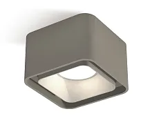 Светильник накладной XS7834001 Ambrella light серый 1 лампа, основание серое в стиле хай-тек современный квадратный