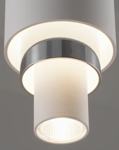 Светильник подвесной LED Elsa V10860-PL Moderli белый хром 1 лампа, основание белое в стиле современный трубочки фото 4