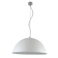 Светильник подвесной Solis LH032092 LightHall белый на 1 лампу, основание хром в стиле современный 