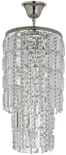 Люстра потолочная хрустальная Stella E 1.5.20.102 N Arti Lampadari прозрачная на 1 лампа, основание никель в стиле классический 